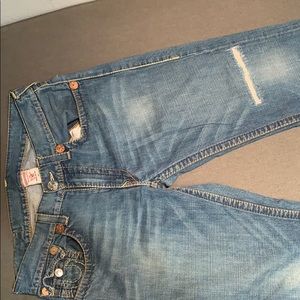 Mens TruReligion jeans row 34 seat 33. Medium wash
